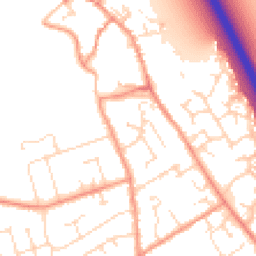 Daytime road noise heatmap for LE12 7JA