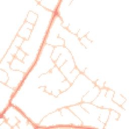 Daytime road noise heatmap for LE12 7NX