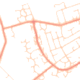 Daytime road noise heatmap for LE12 7UE