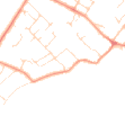 Daytime road noise heatmap for LE12 8AF
