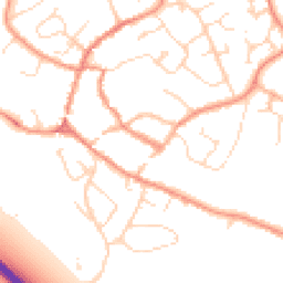 Daytime road noise heatmap for LE12 8PB