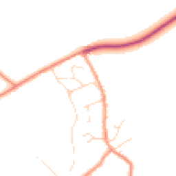 Daytime road noise heatmap for LE12 8SE