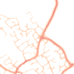 Daytime road noise heatmap for LE12 8SN
