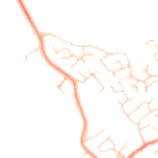 Daytime road noise heatmap for LE12 8UH