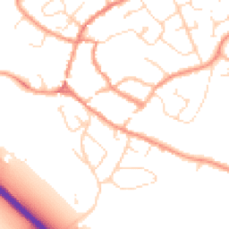 Daytime road noise heatmap for LE12 8XE