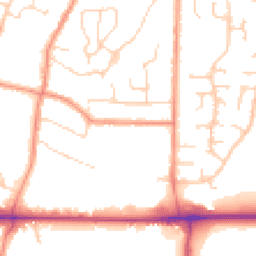 Daytime road noise heatmap for LE12 9HN