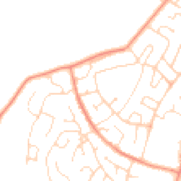 Daytime road noise heatmap for LE12 9LE