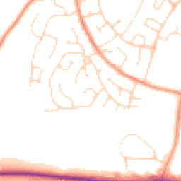 Daytime road noise heatmap for LE12 9PW