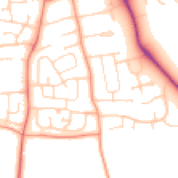 Daytime road noise heatmap for LE13 0AW