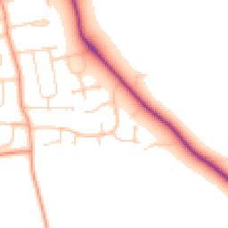 Daytime road noise heatmap for LE13 0AZ