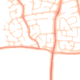 Daytime road noise heatmap for LE13 0BD
