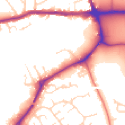 Daytime road noise heatmap for LE13 0DA