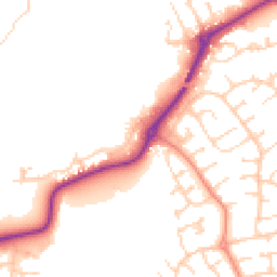 Daytime road noise heatmap for LE13 0DB
