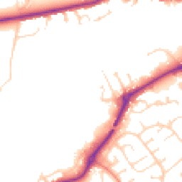 Daytime road noise heatmap for LE13 0DF