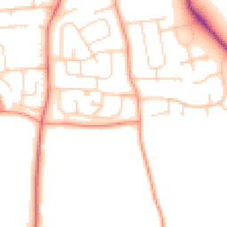 Daytime road noise heatmap for LE13 0DL