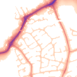 Daytime road noise heatmap for LE13 0HD