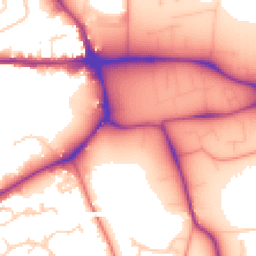 Daytime road noise heatmap for LE13 0PP