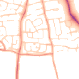 Daytime road noise heatmap for LE13 0QP