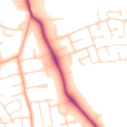Daytime road noise heatmap for LE13 1DP