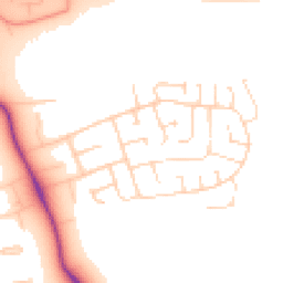 Daytime road noise heatmap for LE13 1ES