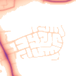 Daytime road noise heatmap for LE13 1ET