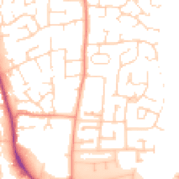 Daytime road noise heatmap for LE13 1FH
