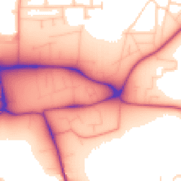 Daytime road noise heatmap for LE13 1QS