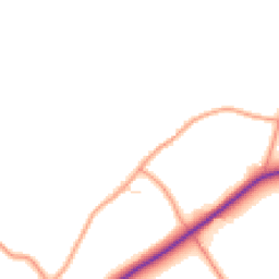 Daytime road noise heatmap for LE14 2LU