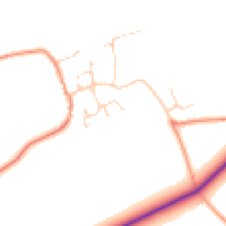 Daytime road noise heatmap for LE14 2NG