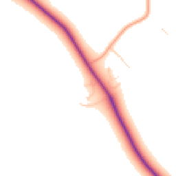 Daytime road noise heatmap for LE14 2UT