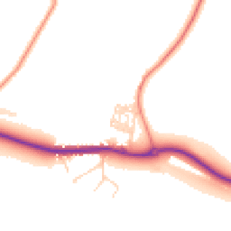 Daytime road noise heatmap for LE14 3RF