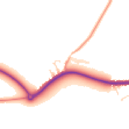 Daytime road noise heatmap for LE14 3RS