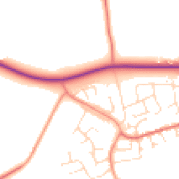 Daytime road noise heatmap for LE14 3UH