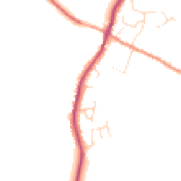 Daytime road noise heatmap for LE14 4AX