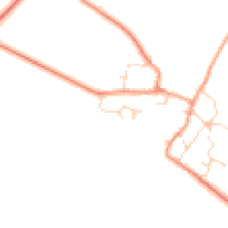 Daytime road noise heatmap for LE14 4EB