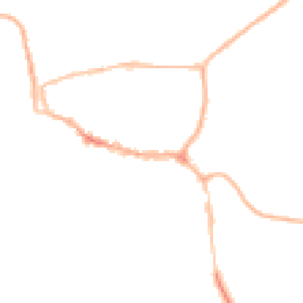 Night-time road noise heatmap for LE15 6AH