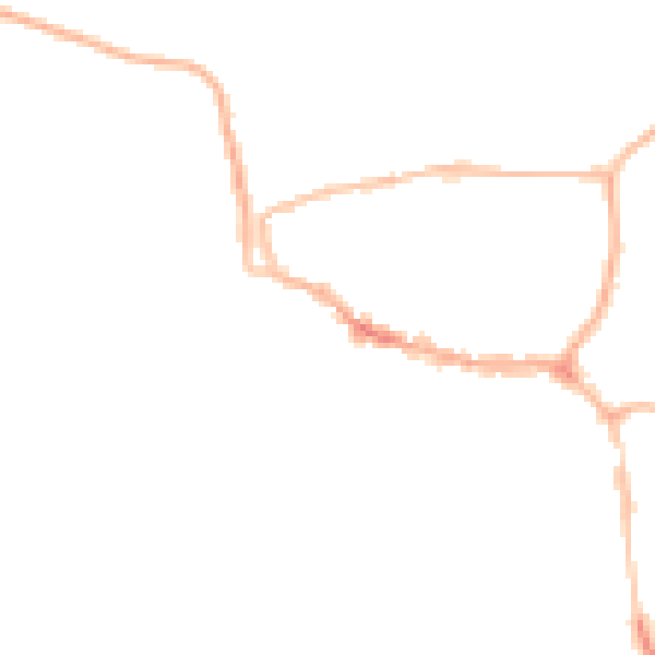 Night-time road noise heatmap for LE15 6BH
