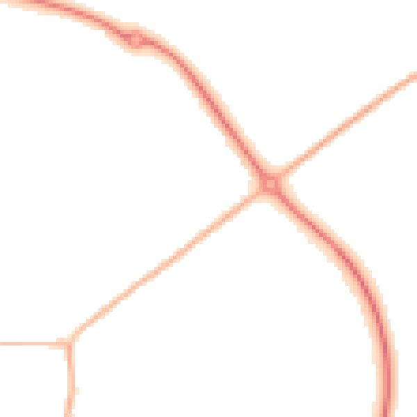 Night-time road noise heatmap for LE15 6DA