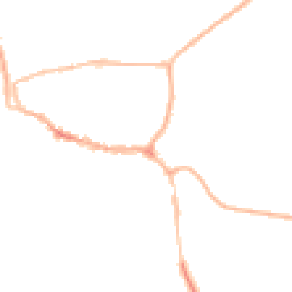 Night-time road noise heatmap for LE15 6DU