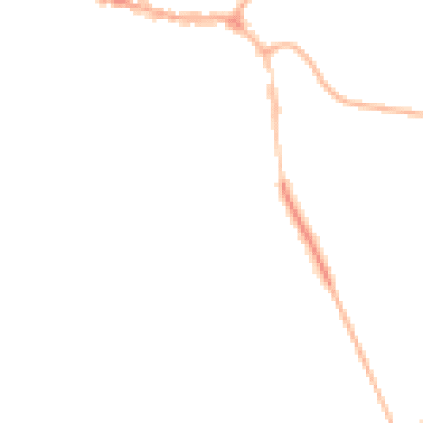 Night-time road noise heatmap for LE15 6HL