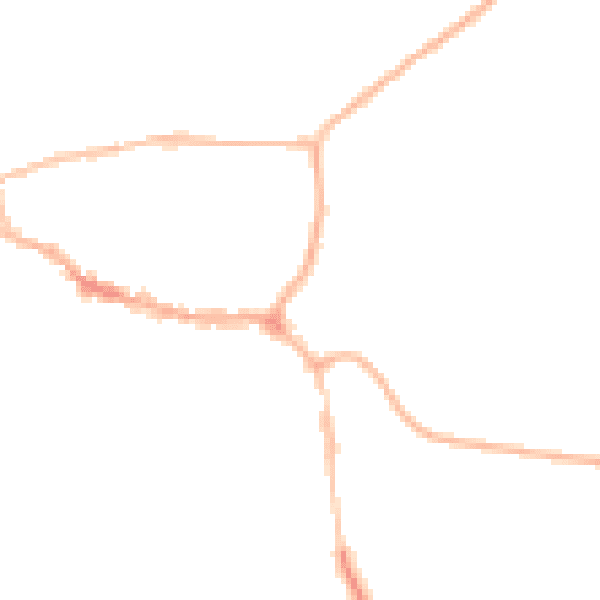 Night-time road noise heatmap for LE15 6HR