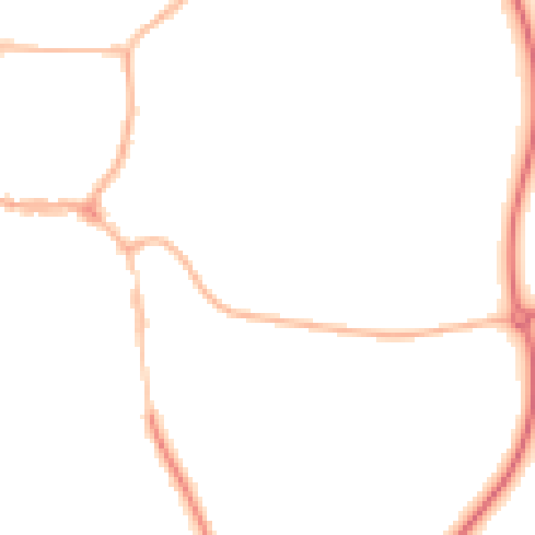 Night-time road noise heatmap for LE15 6JJ