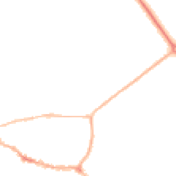 Night-time road noise heatmap for LE15 6QG