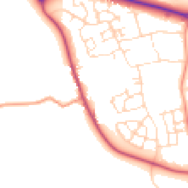 Daytime road noise heatmap for LE15 7GL