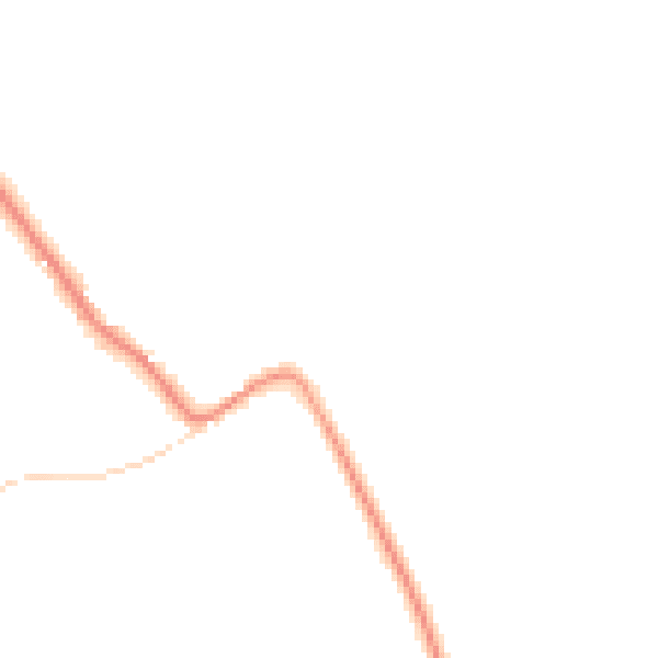 Night-time road noise heatmap for LE15 7HX