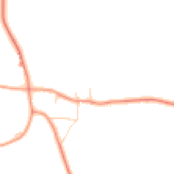 Daytime road noise heatmap for LE15 7LX