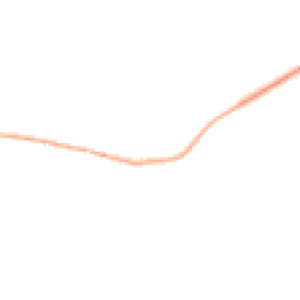 Night-time road noise heatmap for LE15 7NE
