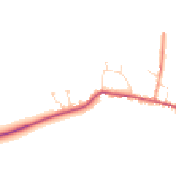Daytime road noise heatmap for LE15 7NU