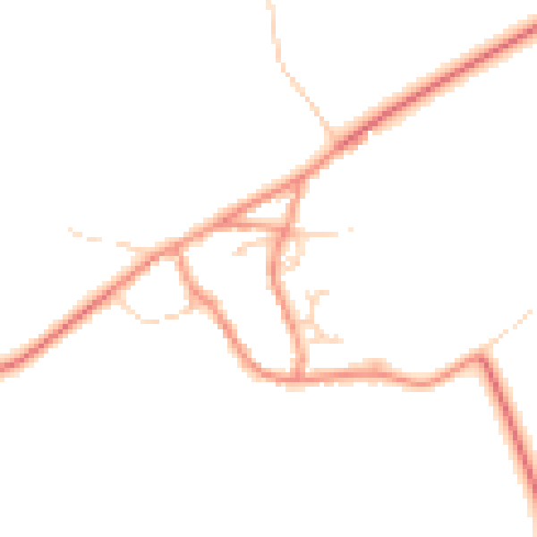Daytime road noise heatmap for LE15 7PH