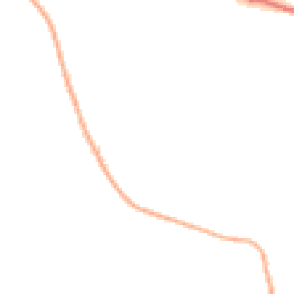 Night-time road noise heatmap for LE15 7TD